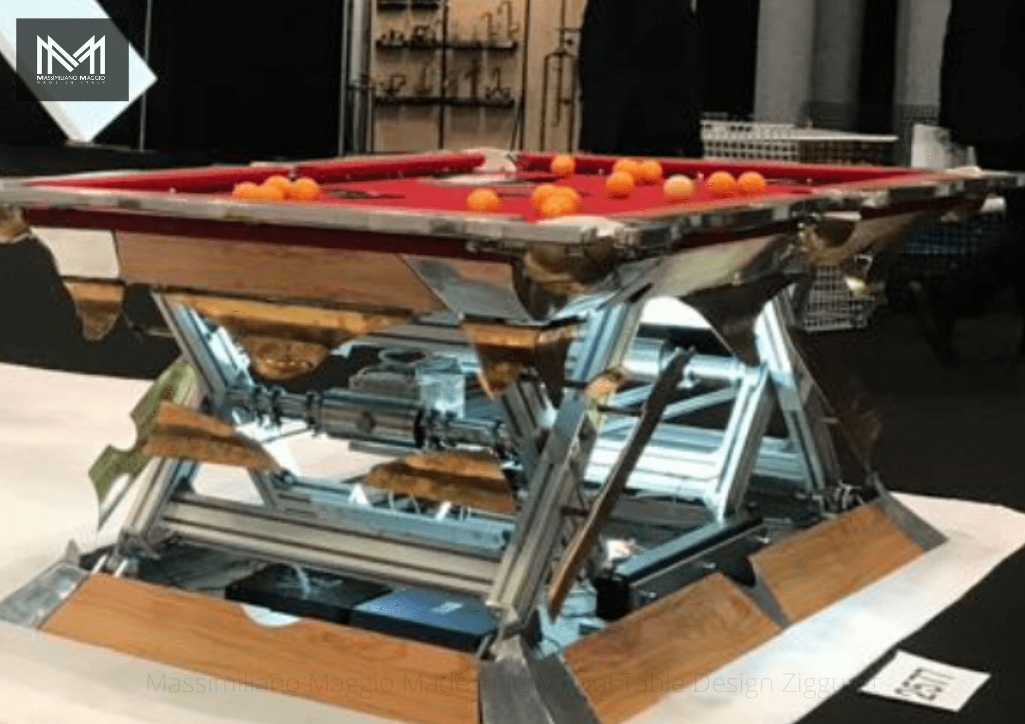 4 Revolution Massimiliano Maggio Made in Italy Luxury Pool Table biliardo tavolo