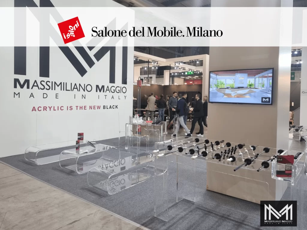 Salone del Mobile Acrylic Game tables Collection Massimiliano Maggio