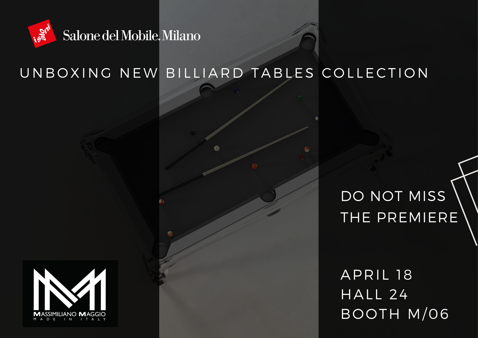 Unboxing New Acrylic Collection Salone del Mobile Milano Hall 24 / booth M06