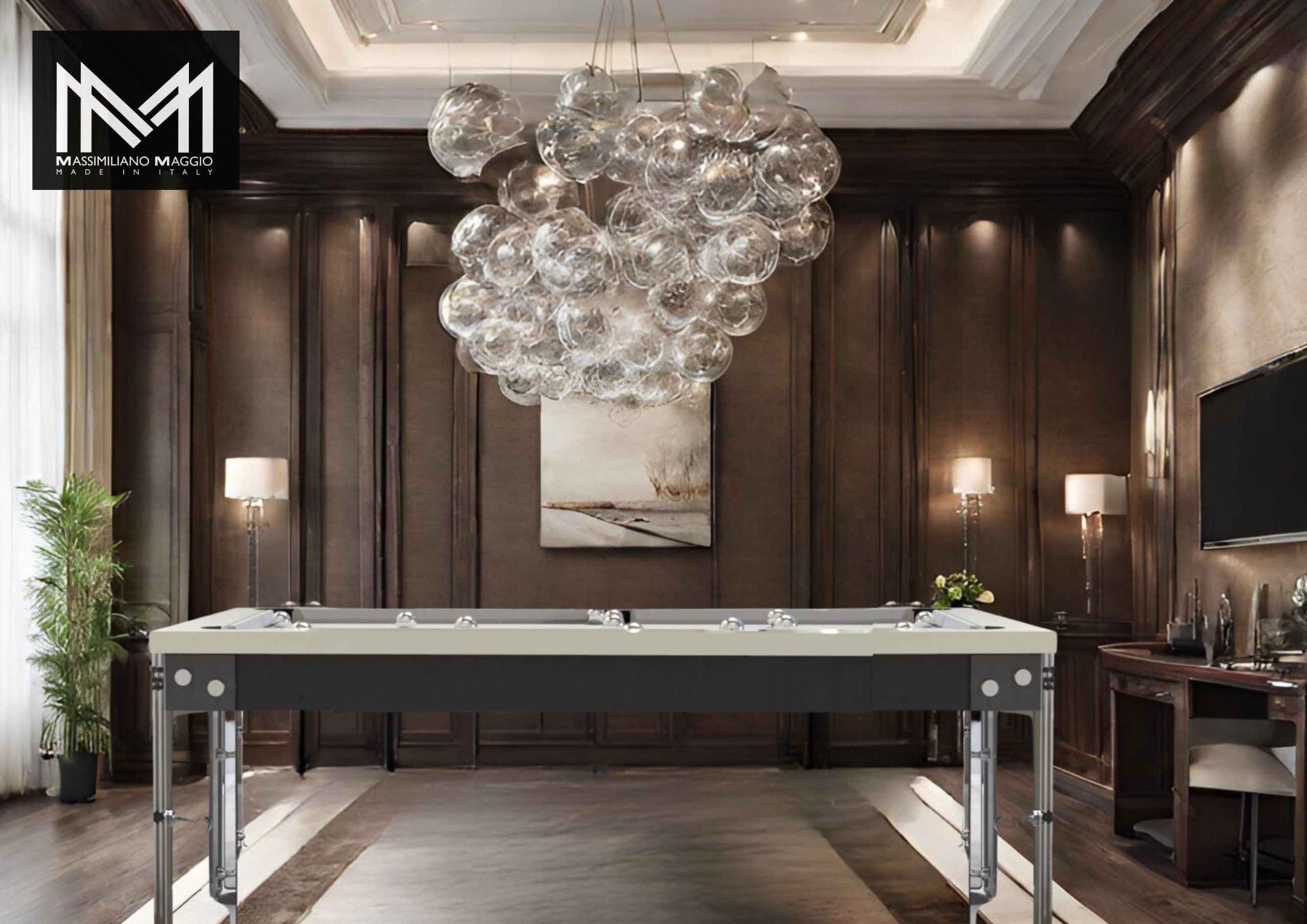 Acrylic Pool Table Massimiliano Maggio Made in Italy luxury Billiards