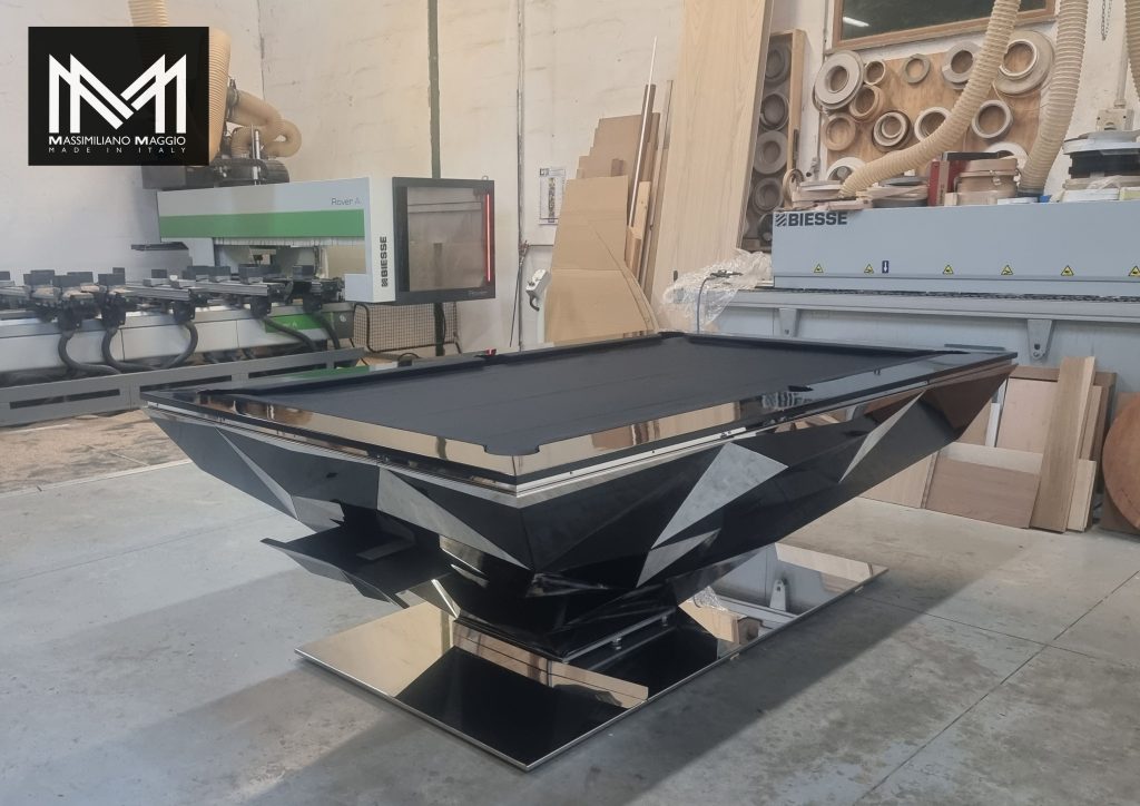 Terra Luxury Pool Table Factory Massimiliano Maggio Made in Italy