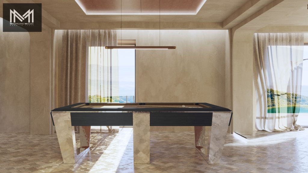 Luxury Pool Table Mito Massimiliano Maggio Made in Italy