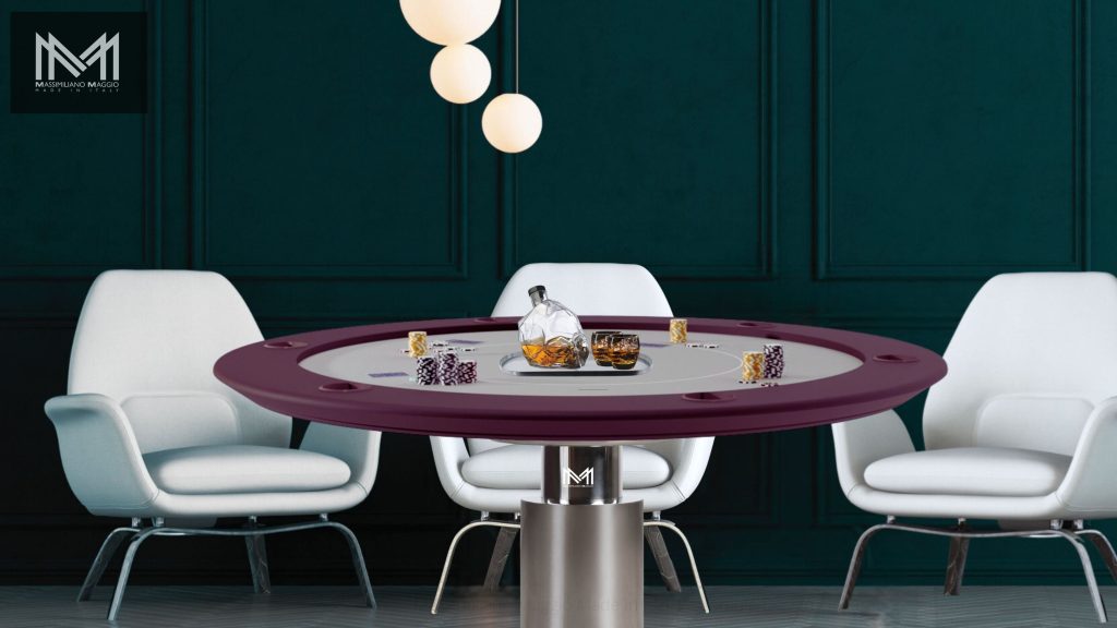 Luxury Poker Table Vertigo by Massimiliano Maggio Made in Italy Game Tables
